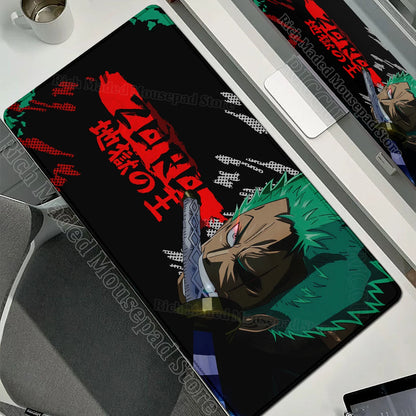 Anime Gamer Keyboard MouseMats One P-Piece Gaming Mouse Pad XXL Speed Rubber Cartoon Big Computer Desk Mat PC E-Sports Mousepad