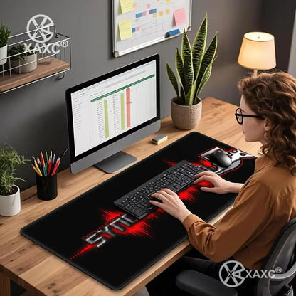 E-sports Cool Mouse Pad Geometry Dash Gaming Desk Mat Laptop Carpet PC Cabinet Large 900x400mm Accessories Computer XXL XAXC