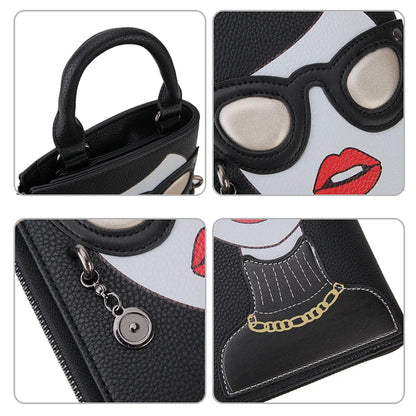 Sexy Lady Face Purses and Handbags for Women Fashion Designer Chain Shoulder Bag Party Clutch Funky Female Crossbody Bags 2022
