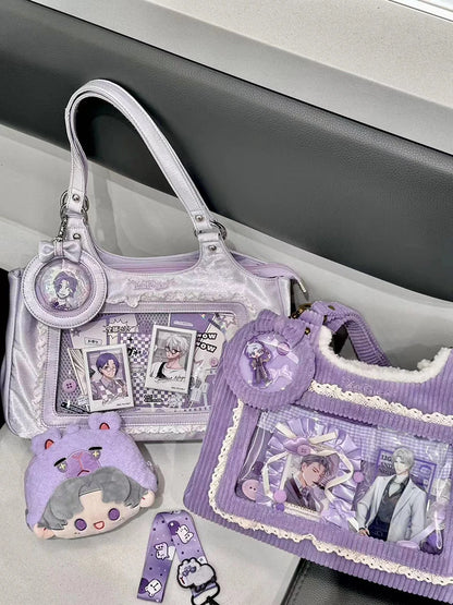 Original Corduroy Satin Lace Ribbon Daily Shoulder Bags Women's Bag Handbags for Women Cute Tote Bags for Women