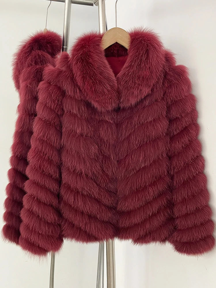 OFTBUY Custom Luxury Long Full Real Fur Coat for Women Streetwear Thick Warm Winter Real Fur Overcoat High-End Custom Outerwear