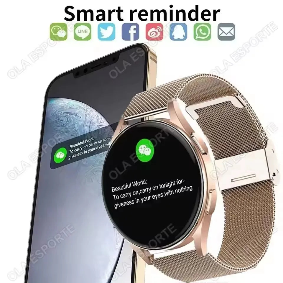 Smart Watch 1.77inch HD AMOLED Screen Bluetooth Call Health Monitor Smartwatch Men Women Fitness Sports Watches For Android IOS