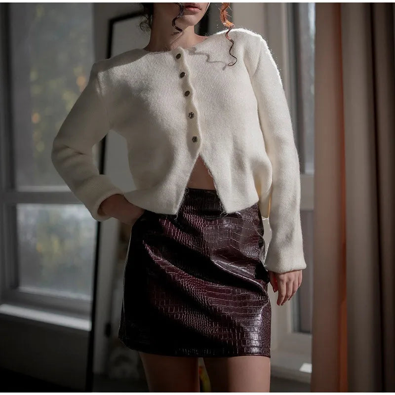 Plaid Cropped Trench Coat Lapel Collar Double Breasted Belted Waist Long Sleeve Women All-match Coats 2026 Autumn Commute Outfit