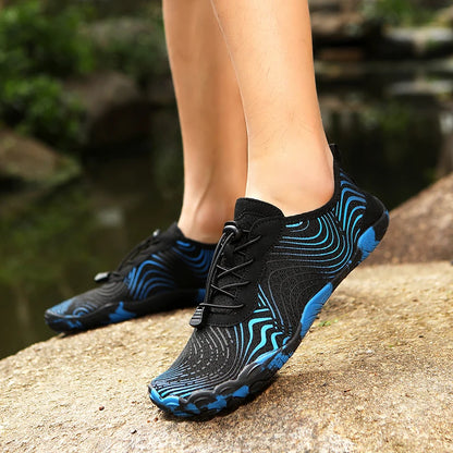 Mens River Tracking Shoes New Five Finger Swimming Surfing Breathable Elastic Aqua Shoes Unisex Summer Barefoot Beach Sneakers