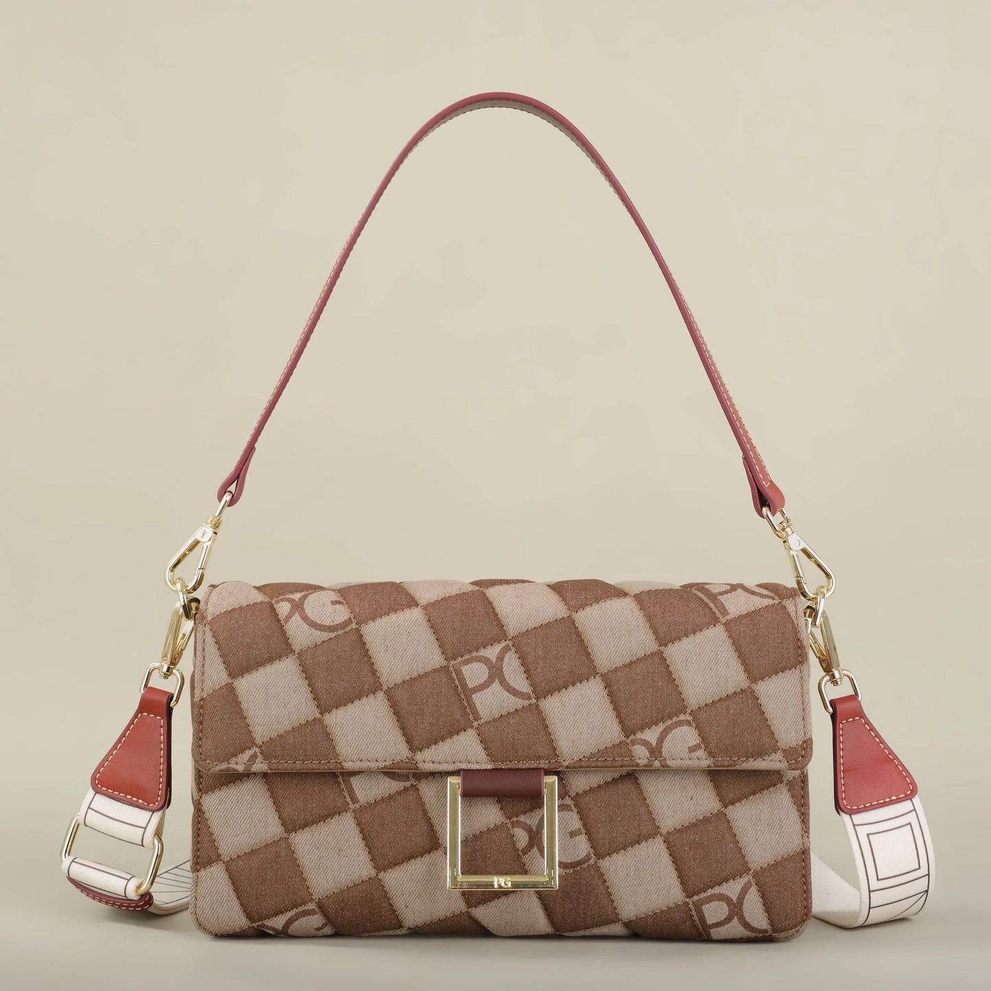 PATSY PG GARIS 2026 Women's Latin American Style Shoulder Bag New Cowboy Splicing Design All-season Suitable Crossbody Bag