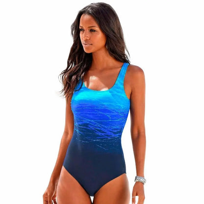 2026 New Print Sport One Piece Swimsuit For Women Cross Backless Swimwear Monokini Plus Size Bathing Suit Swimming Suit Bathers