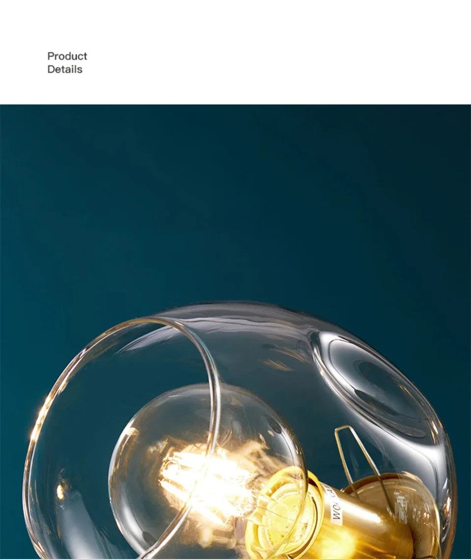 Italy Designer LED Modern Pendant Lights Branching Ceiling Lamp Chandelier Glass Lampshade Suspension Lighting Kitchen Dining