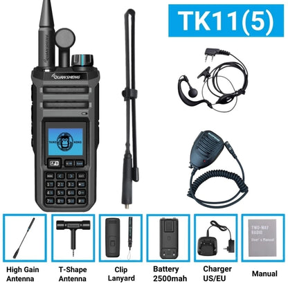 Quansheng Original Tk11 (5)  27 Mhz Walkie Talkie Handheld 10W Frequency Wireless Am Fm Ham