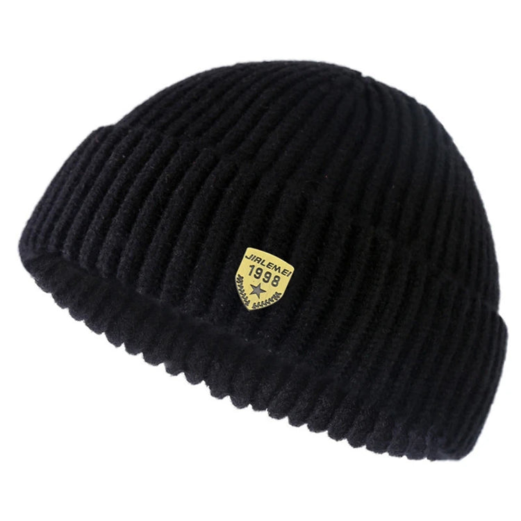 Knitted Hats for Men Women Roll Up Edge Skull Melon Cap Winter Spring Solid Warm Landlord Casual Hip Hop Beanie Hat