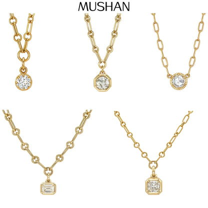 MUSHAN Bespoke Jewelry 925 Sterling Silver Necklace Moissanite Diamond Pendant D Color VVS Fine Jewelry Pendants Accessories