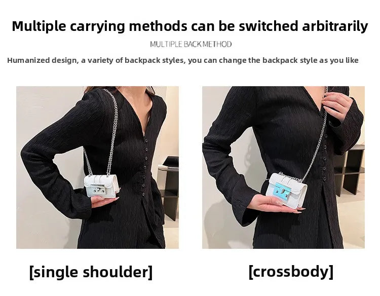 Chain Female Bag Mini Summer Crossbody Bags for Women Fashion Luxury Designer Handbag Women's 2025 Trend Woman Shoulder Purse