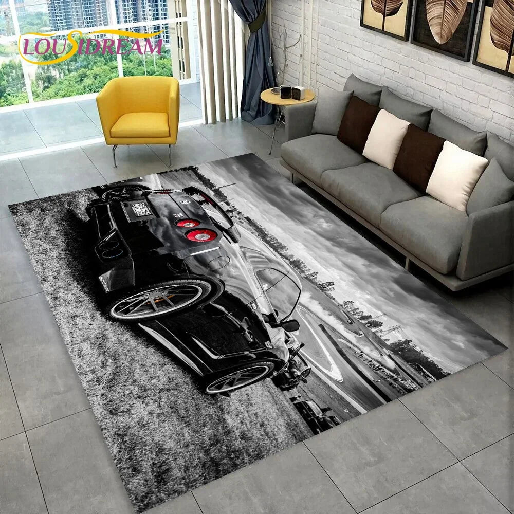 GTR Racing Car N-Nissan Logo 3D Carpet Rug for Home Living Room Bedroom Sofa Motorcycle Doormat Decor,kid  Area Rug Floor Mat