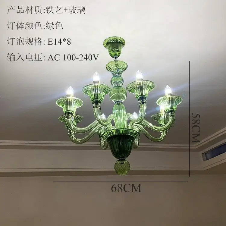 Deco Home Led chandelier crystal lamp for living room parlor Italy hanging crystal sconce Hotel fixtures Lustre Cristal lighting