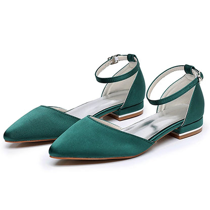 Crystal Queen Women Sandals Ladies Sexy Shoes Female Flats Point Toe Summer Shoes Casual Party Dress Flat