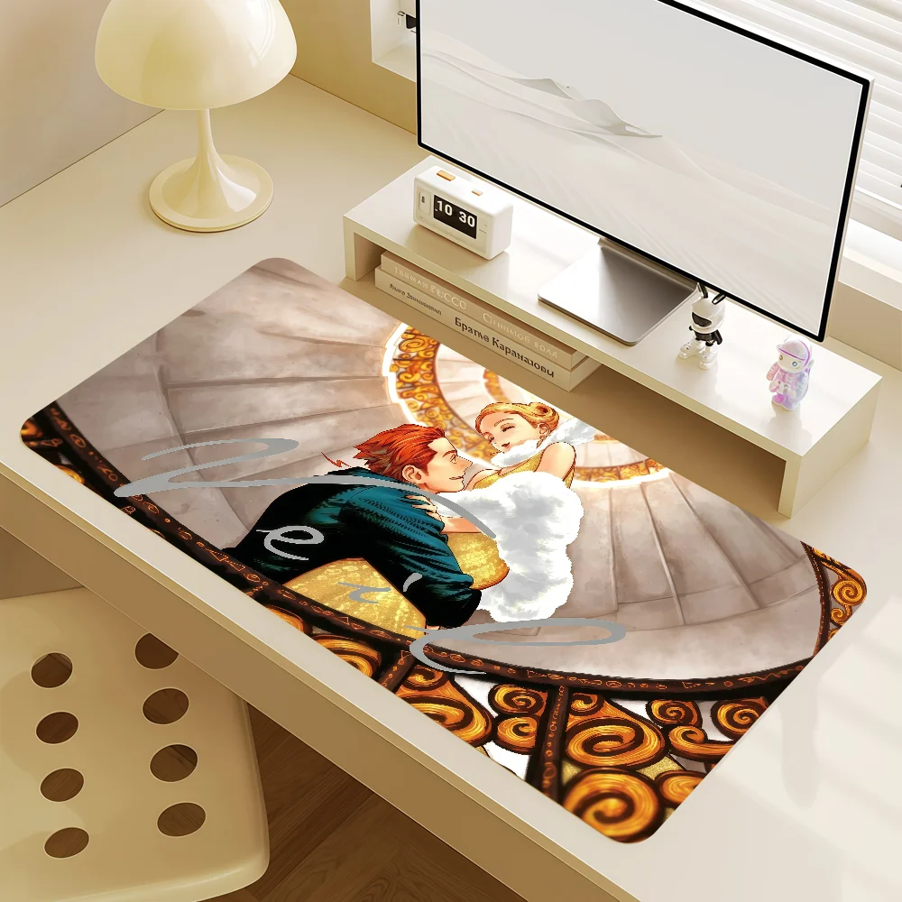 Mouse Pad MousePad Non-slip Lockedge V-Veil Office Student Gaming Manga Thickened Large Writing Pad Cushion