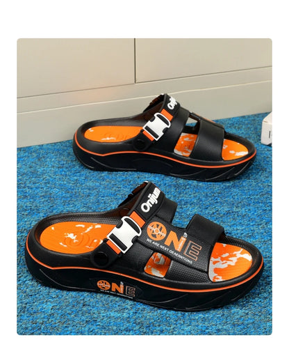 Summer Men's Slippers Outdoor Sandals Beach Comfortable EVA Soft Slides Clogs Casual Garden Shoes Men Women Indoor Home Slippers