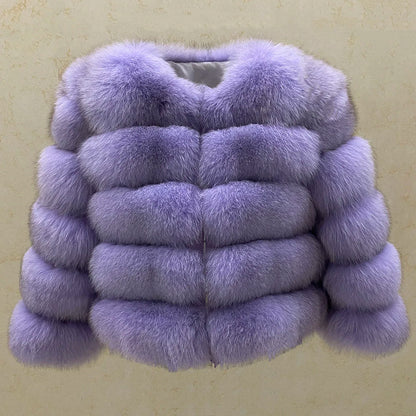 Women's Fur Coat Fox Fur Jackets for Women Clothing Natural Real Fox Fur Jacket Coats for Women Fur Jacket in Promotion