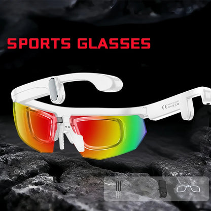 AI Smart Glasses with Camera  with built-in storage (no SD card required)deal for outdoor sports such as cycling skiing baseball