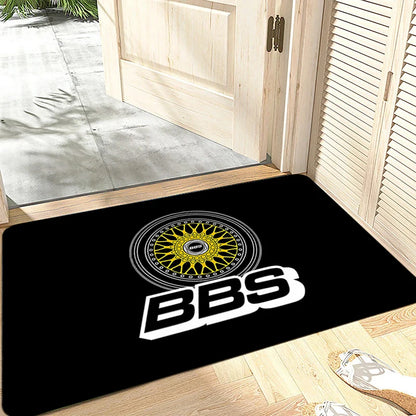 House Entrance Doormat BBS Wheel HubHallway Carpet Living Room Rugs Foot Carpets Bathroom Rug Floor Mats Non-slip Home Decor