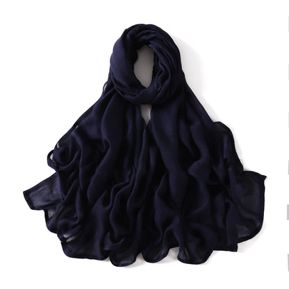 New Big Size Solid Rayon Modal Hijab Scarf Women Muslim Headscarf Wraps Shawl Femme Musulman Headband Islamic Turban 190*85cm