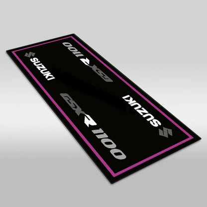 Motorcycle Display Carpet Suzuki Parking Mat Non Slip Garage Rug for Sports Racing Moto Electric Bike Entrance Home Decor
