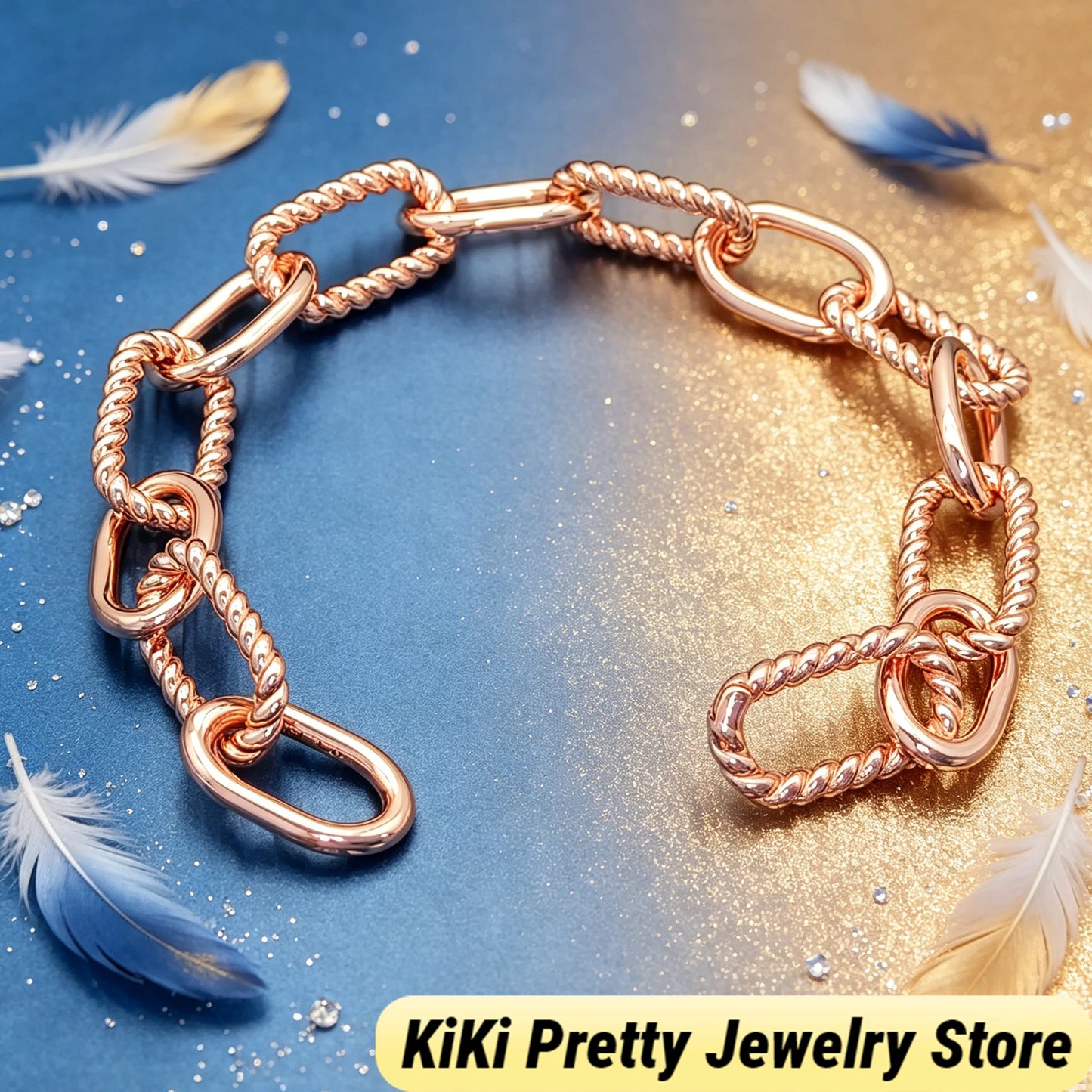 2026 New Dav High-Quality Bracelet Luxury Polished Gold Silver Tone Chain Bracelet Exquisite Craft Wrist Bangle for Formal Dinner & Dating