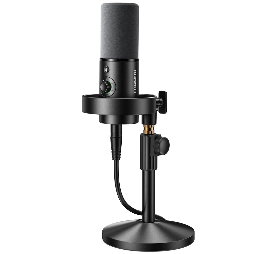 MAONO PD300X Dynamic Microphone XLR USB Podcast Microphone 192kHz/24bit Mic for Content Creation Home Audio Studio Recording