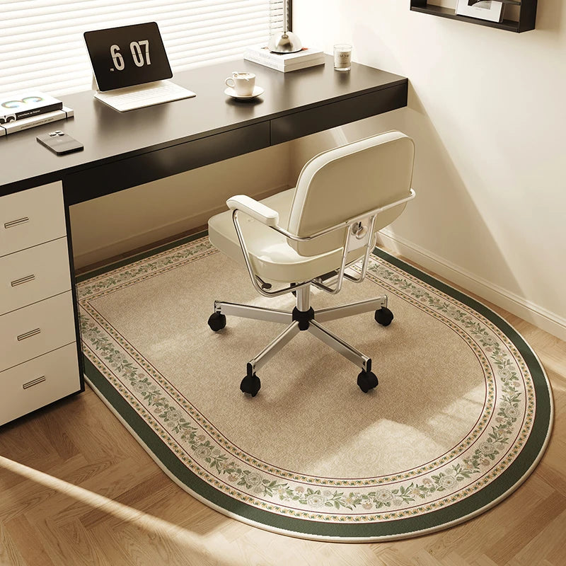 VIKAMA Computer Chair Non-Slip Mat Bedroom Dresser Chair Foot Mat Study Swivel Chair Floor Protection Mat Under Desk Carpet