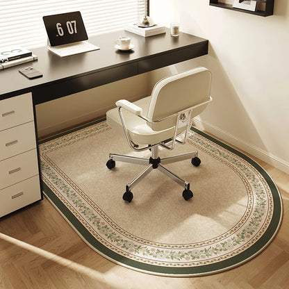VIKAMA Computer Chair Non-Slip Mat Bedroom Dresser Chair Foot Mat Study Swivel Chair Floor Protection Mat Under Desk Carpet