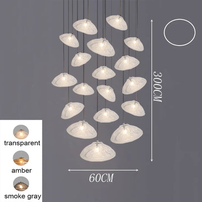 Modern Stair chandelier Pendant lights indoor lighting Ceiling lamp hanging light led Chandeliers for living room indoor lightin