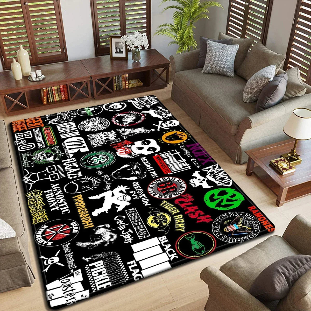Band logo Music Rock and Roll logo Pattern Carpet Kitchen Mat Doormat Bedroom FloorDecoration LivingRoom Bathroom Anti-slip Rug