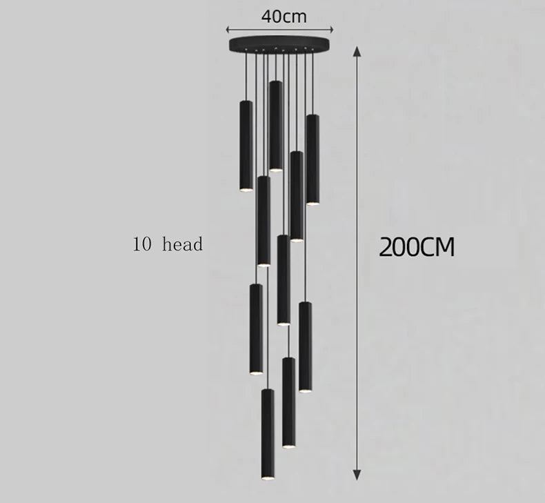 Modern home decor led lights pendant light lamps forstaircase Chandeliers for living room hanging light indoor lighting