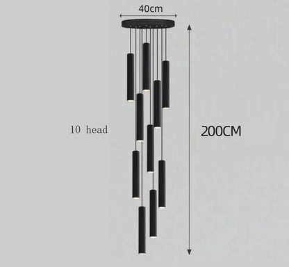 Modern home decor led lights pendant light lamps forstaircase Chandeliers for living room hanging light indoor lighting