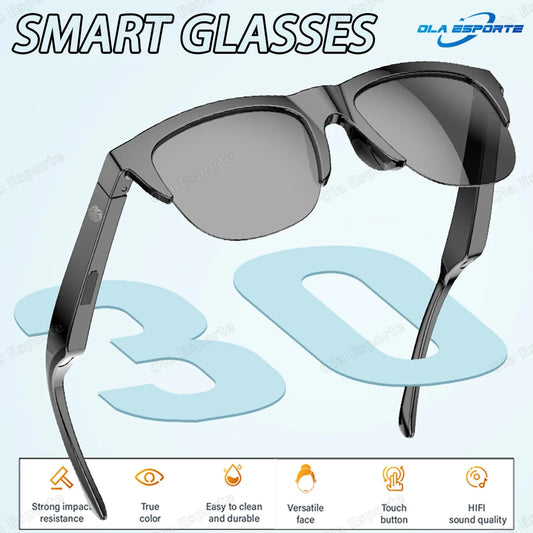 2026 Smart Glasses New AI Translation UV400 Polarized Lenses Wireless Bluetooth Call HD Voice navigation Driving SmartSunglasses