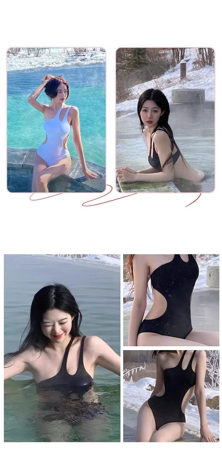 Solid Cute Women Checkered Bikini: Flattering, Slimming  High-Cut Two-Piece Bikini Hot Vacation Swimming Beach