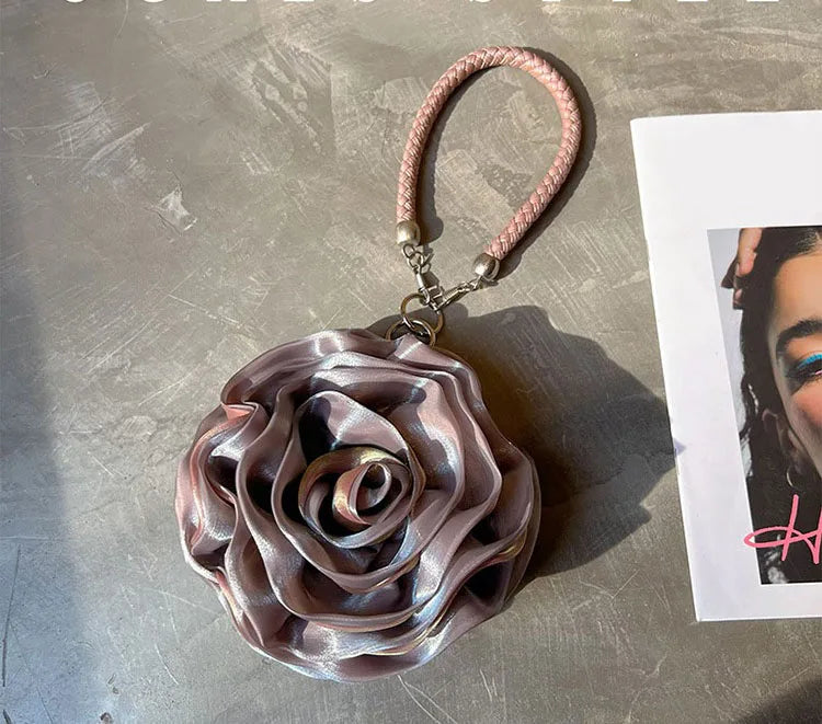 Party Clutch Fairy Hostess Flower Silk Mini Banquet Lipstick Key Purse Luxury Tote Designer Lady Prom Crossbody Handbags