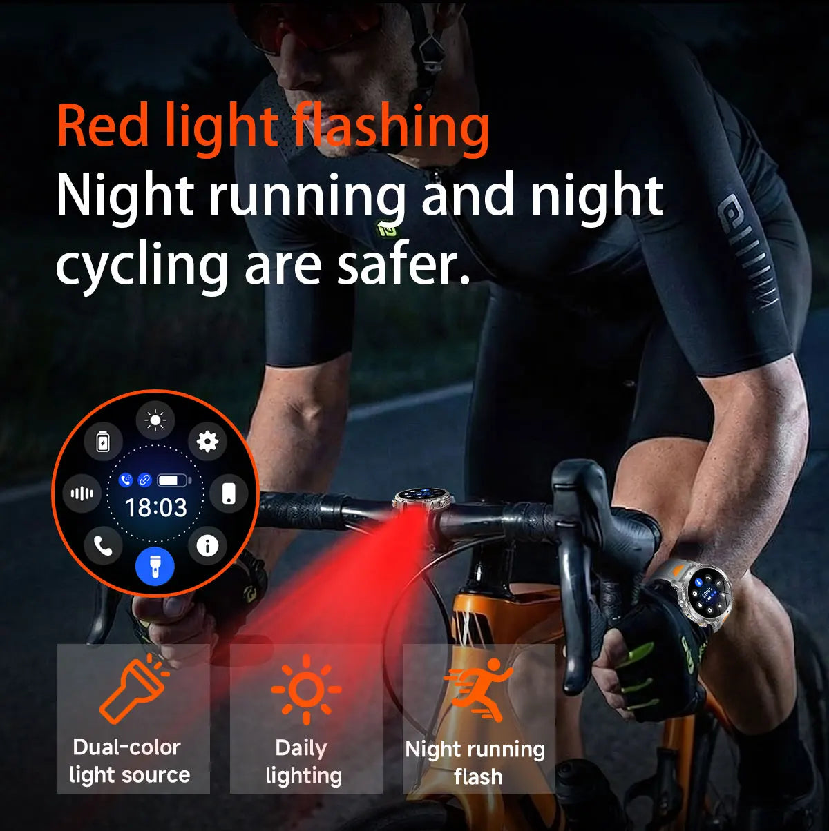 Brand+1400mAh Big Battery Smartwatch Men 1.7" AMOLED 200-Day Standby Swim Diving Waterproof GPS Military Tactical SOS 100 Sports