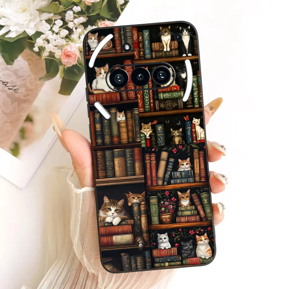 Casing For Nothing Phone (3a) A059 Cover For Nothing Phone 3a Case Silicone Cute Cat Fashion Butterfly Funny Painted