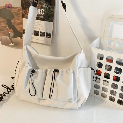New Crossbody Bags for Women Youth Men Fashion Casual Large Capacity Handbags Shoulder Bags Solid Color Ladies Messenger Bag