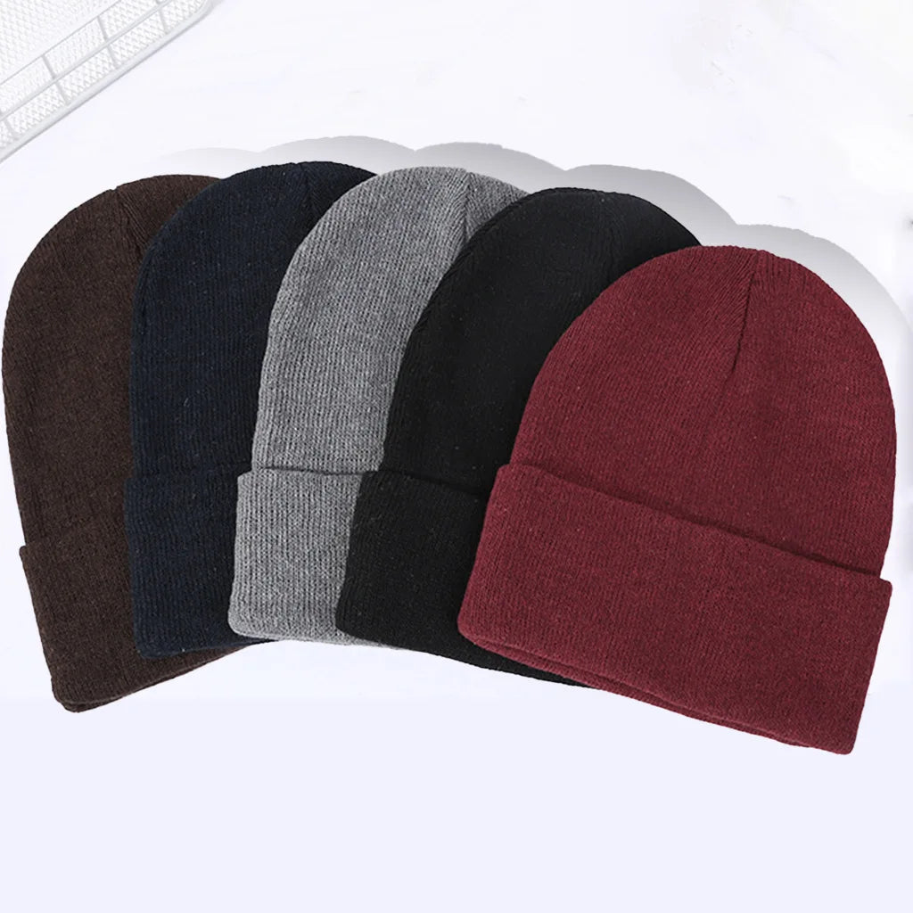Winter Hats for Men Woman New Beanies Knitted Solid Cute Hat Girls Autumn Female Beanie Caps Warmer Bonnet Ladies Casual Cap