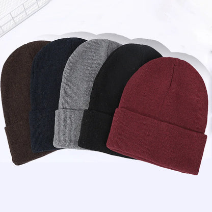 Winter Hats for Men Woman New Beanies Knitted Solid Cute Hat Girls Autumn Female Beanie Caps Warmer Bonnet Ladies Casual Cap