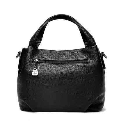 Genuine Soft PU Leather Handbags for Women Vintage Shoulder Tote Bag Luxury Designer Ladies Large Capacity Purse Bags Sac A Main