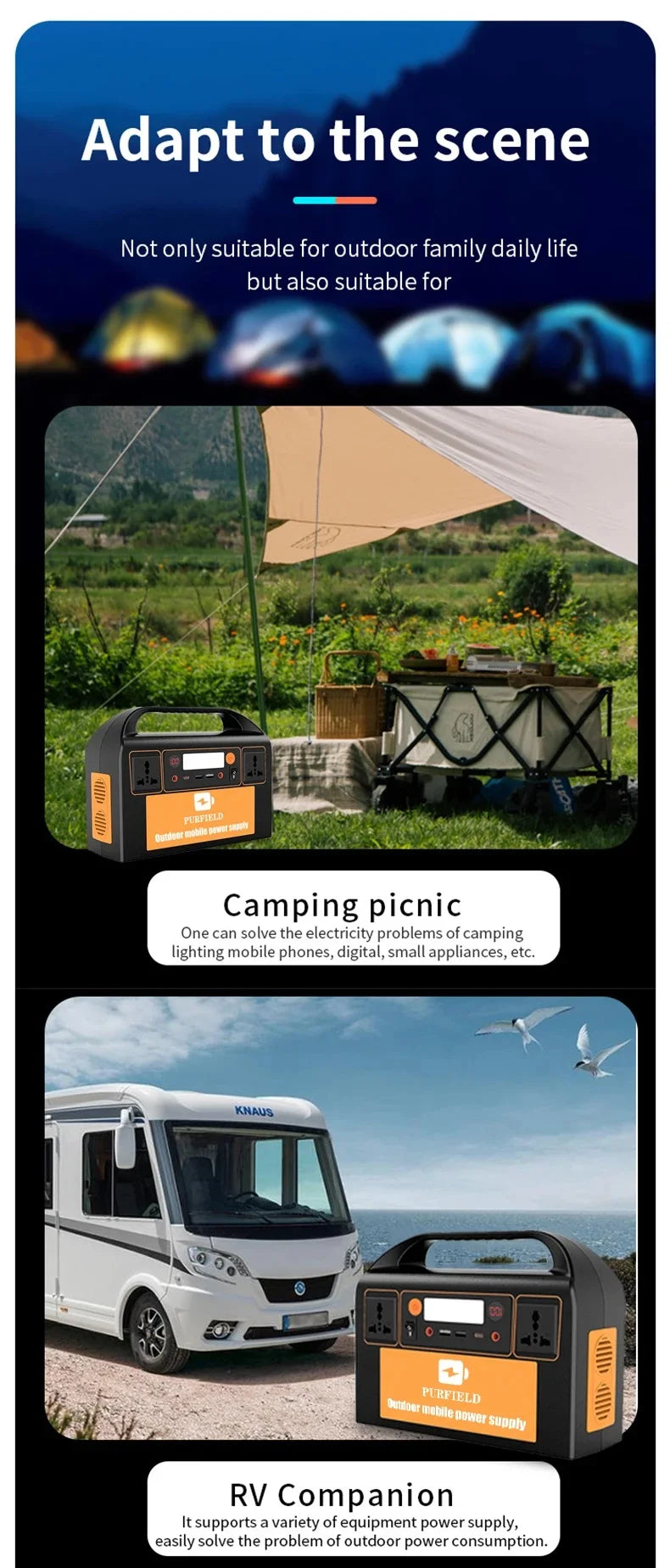 150W 300W 110V 220V Portable Power Station Solar Generator 45Ah 84Ah Power Station Emergency Power Bank for Home Camping