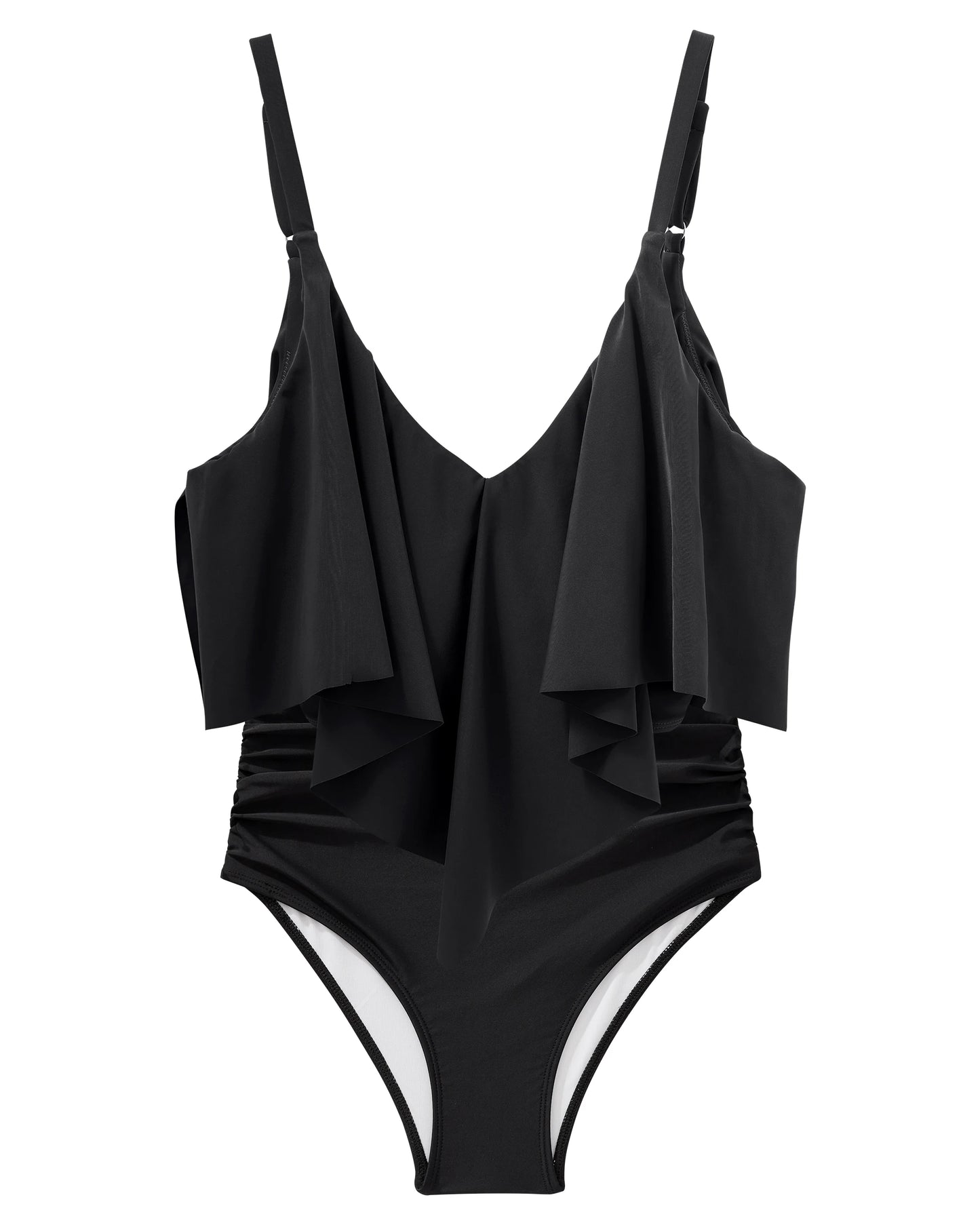 Women Ruffled Tankini Bikini Set Padded Top Swimming Suits High Waist Beachwear Swimsuits Swimwear 2XL Size Bikini Set 2026 New