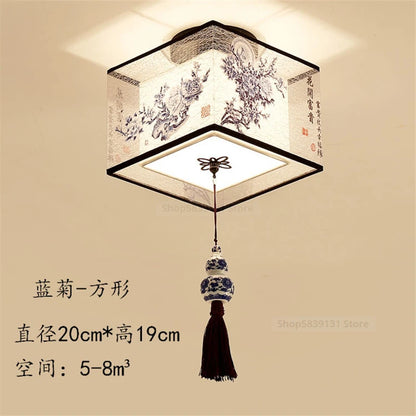 Classical Simple Chinese Style Ceiling Lights Round Square Led Ceiling Light Fixtures Morden Home Decor for Living Room Lights
