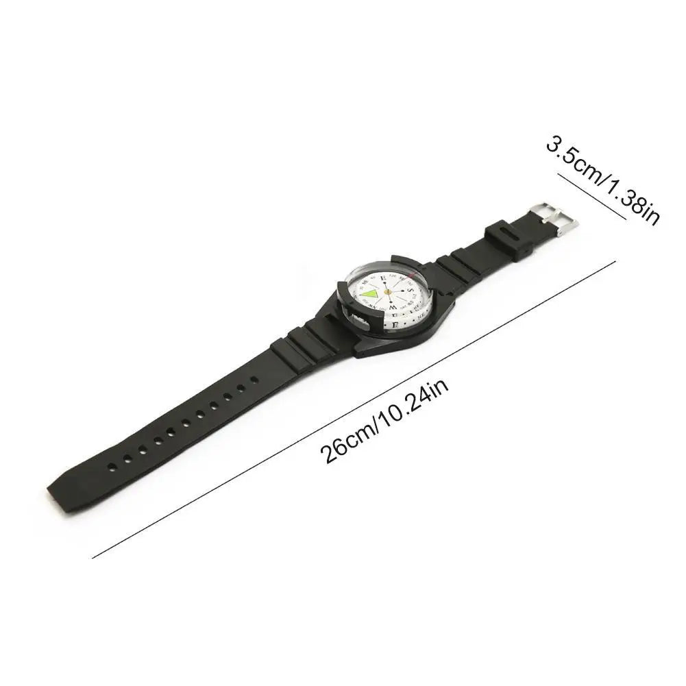 Portable Waterproof High Precision Wrist Watch Compass Teaching Aids Gift Compact Navigation Tool