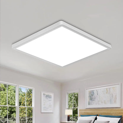 Tuya Smart LED Ceiling Lamp Wood Grain App Voice Control Alexa/Google Remote Control Square Ceiling Lights Living Room