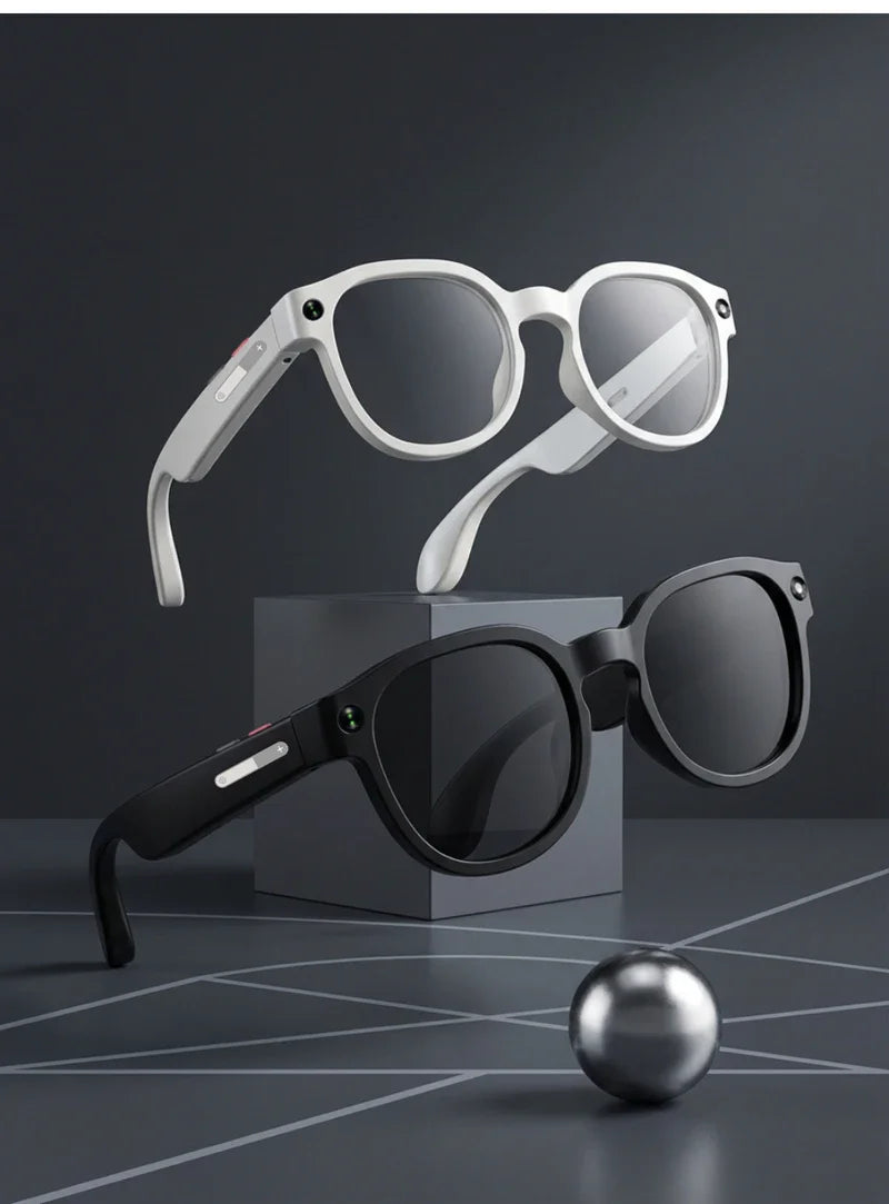 Smart AI Glasses 4K Camera AI Translation 8MP Video Recording Bluetooth Call Music Photo Outdoor Sports Driving Smart Eyewear