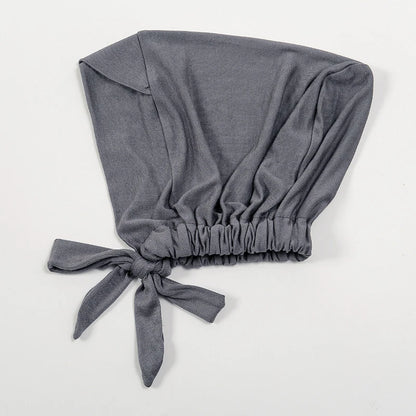 Fashion Cotton Jersey Forehead Cross Inner Hijab Cap Underscarf Tie Back Adjustable Muslim Under Scarf Women Inner Hijab Band