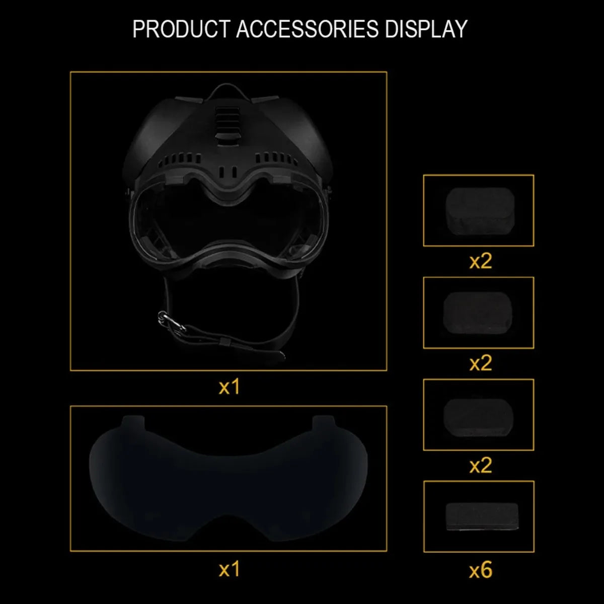 ATUBAN Tactical Dog Military Hunting Training K9 Helmet, Large Dog Patrol Dogs Sheepdog Pet Motorcycle Protective Helmet Goggles